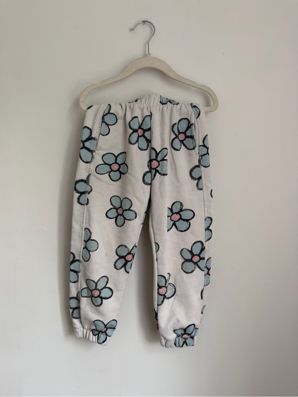 Zara Kids Floral Joggers (Size 4-5)